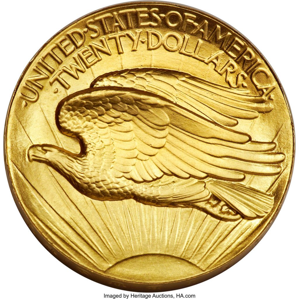 Saint-Gudens 1907 $20r