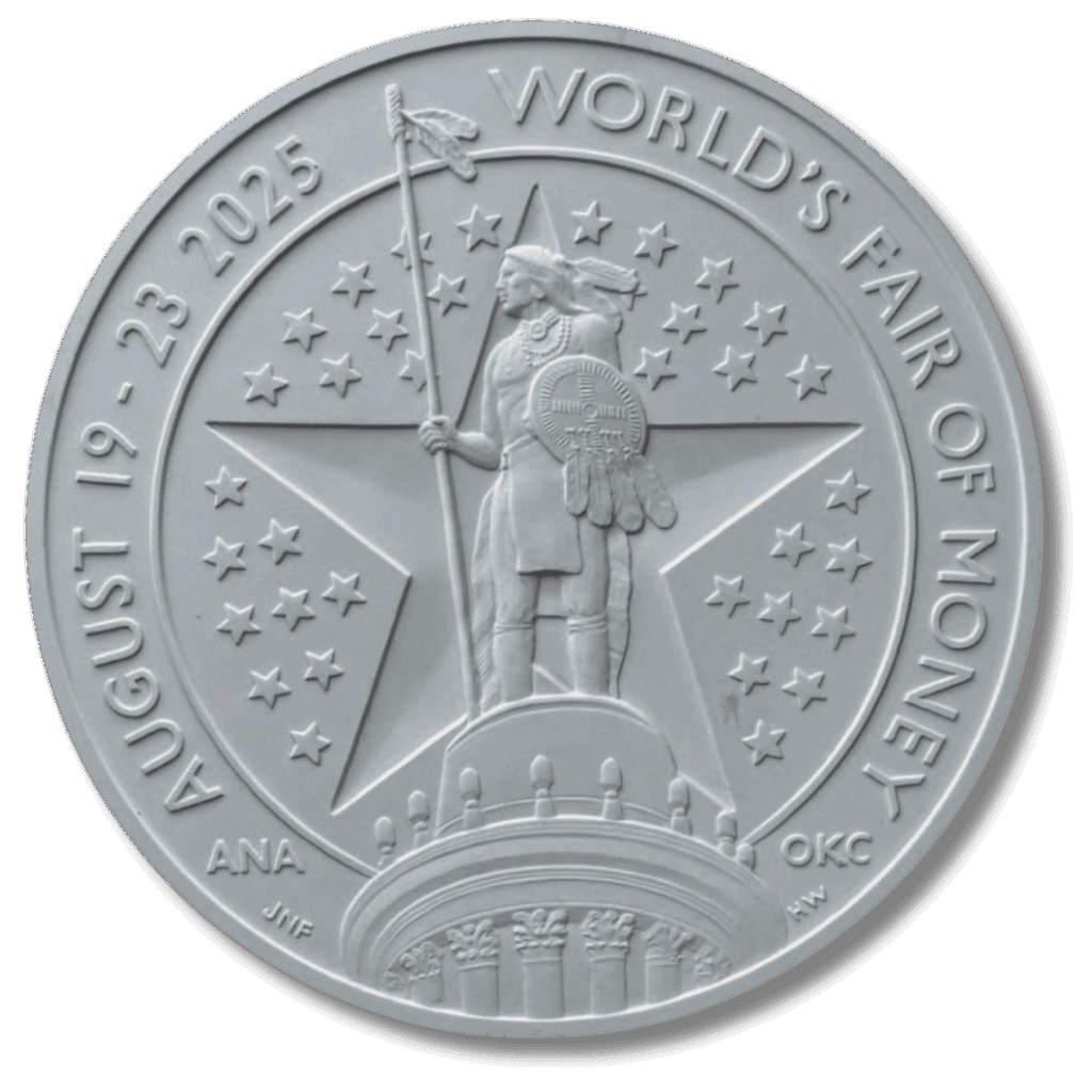 2025 wfm convention medal plaster model obverse