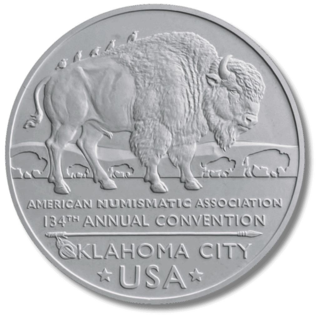 2025 wfm convention medal plaster model reverse